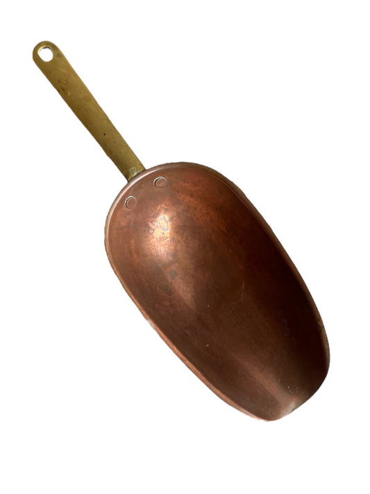 Vintage Copper and Brass Scoop