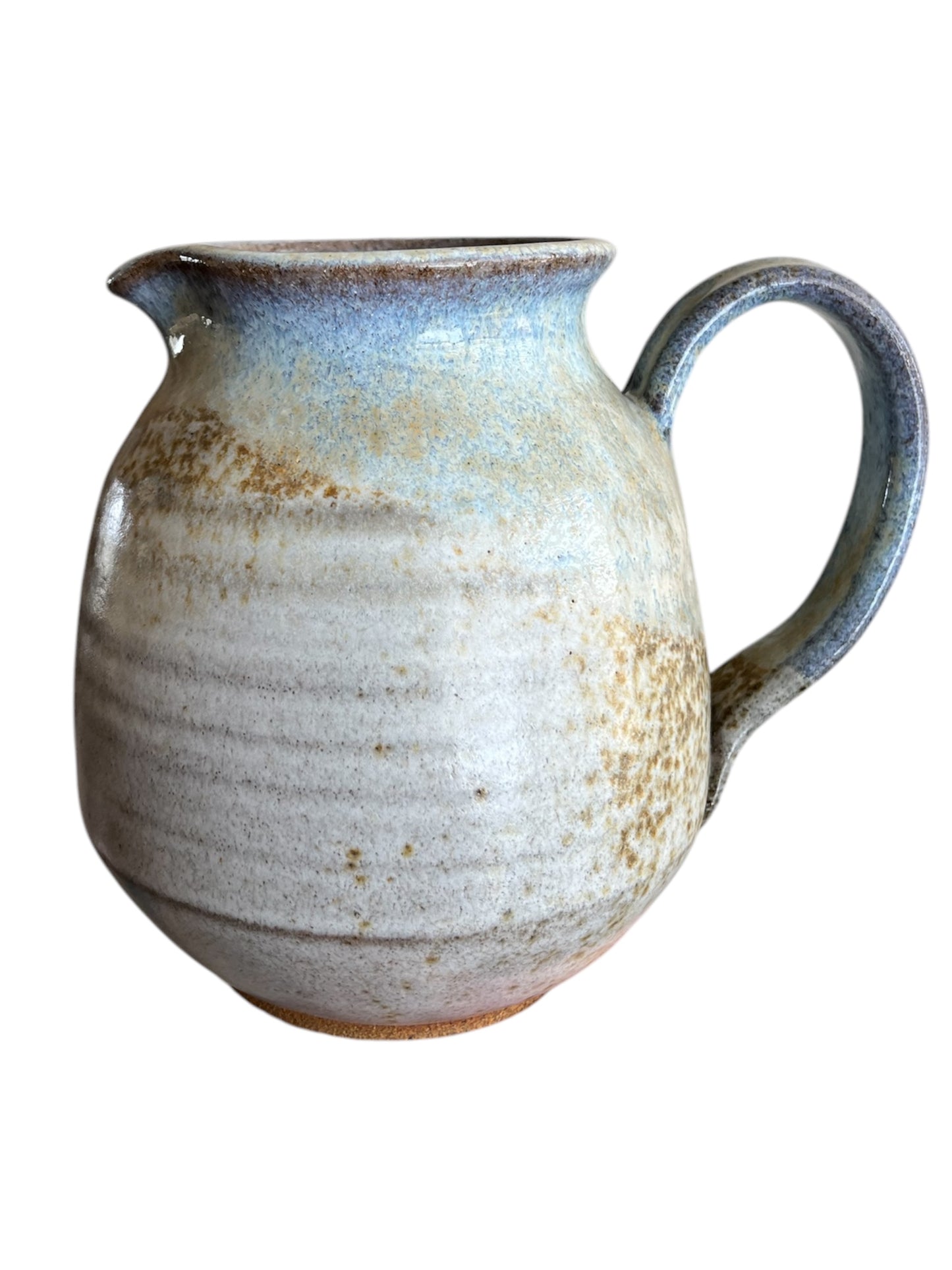 Vintage Studio Pottery Pitcher – Hand-Thrown Ceramic - Signed